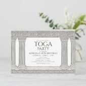 古代史の誕生日パーティー招待状（カラム付き） 招待状 (スタンド正面)