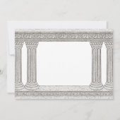 古代史の誕生日パーティー招待状（カラム付き） 招待状 (裏面)