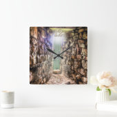 古代史跡城跡イギリス スクエア壁時計 (ホーム)