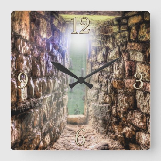 古代史跡城跡イギリス スクエア壁時計 (正面)