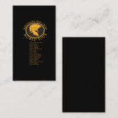 古代史-アレキサンダー大王の世界旅行 名刺 (正面/裏面)