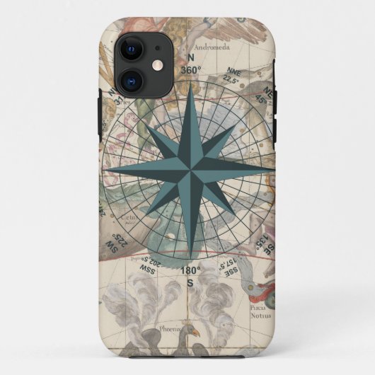 古代地図の羅針盤 Case-Mate iPhoneケース (裏面)