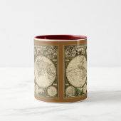 古代地図シリーズ ツートーンマグカップ (中央)