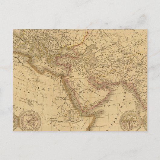 古代地図 ポストカード (正面)