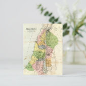 古代地図 - 聖書のパレスチナ ポストカード (スタンド正面)