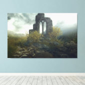 古代失ったのファンタジー風景の世界 キャンバスプリント (インサイチュ (ウッドフロア))