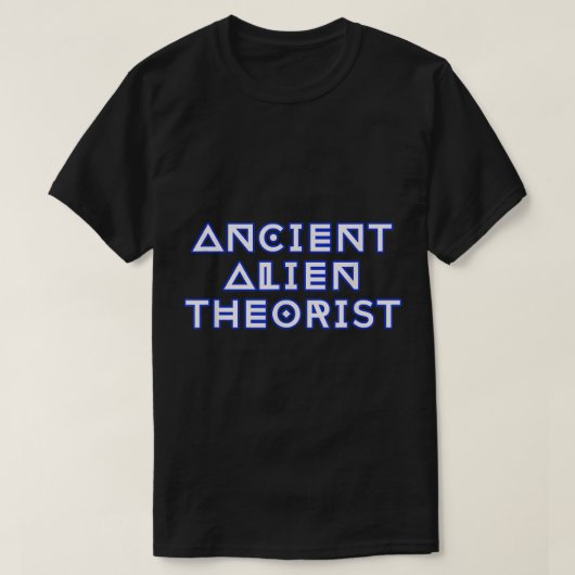 古代宇宙人理論家SFデザイン Tシャツ (デザイン正面)