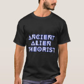 古代宇宙人理論家SFデザイン Tシャツ (正面)