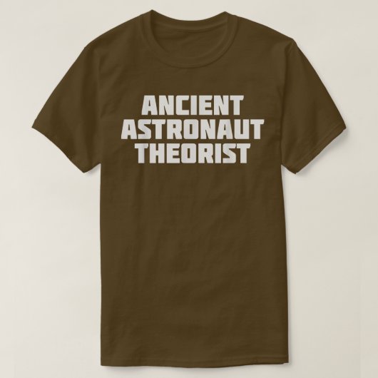 古代宇宙飛行士おもしろい理論Tシャツ Tシャツ (デザイン正面)