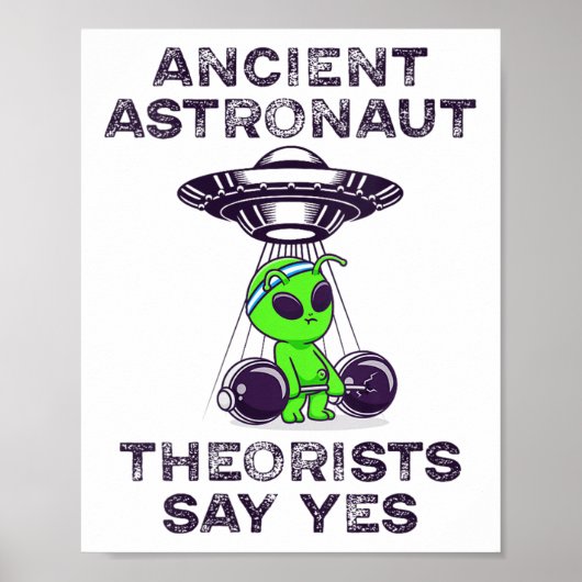 古代宇宙飛行士の快適な言うYes宇宙船Alie ポスター (正面)
