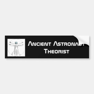 古代宇宙飛行士の理論家のバンパーステッカー バンパーステッカー