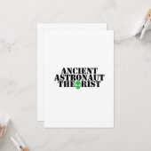 古代宇宙飛行士の理論家の外国のおもしろいな誕生日 カード (正面/裏面インサイチュ)