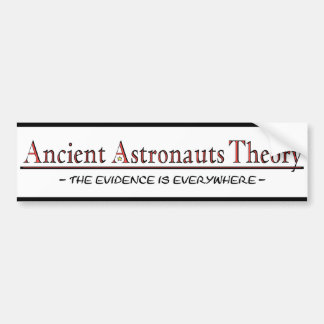 古代宇宙飛行士理論のバンパーステッカー バンパーステッカー