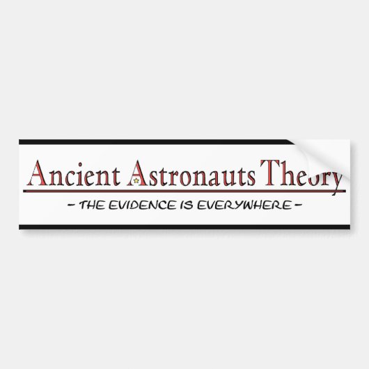 古代宇宙飛行士理論のバンパーステッカー バンパーステッカー (正面)