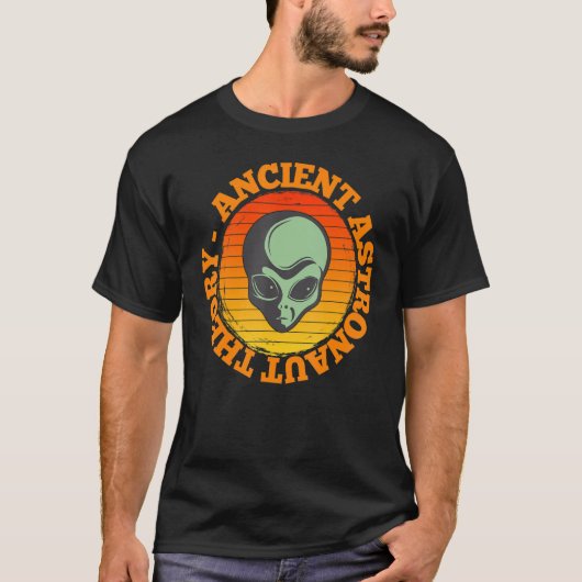 古代宇宙飛行士説 宇宙人 面白い 科学 Tシャツ (正面)