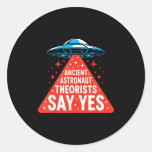 古代宇宙飛行士説 UFO エイリアン 宇宙船 オウ ラウンドシール