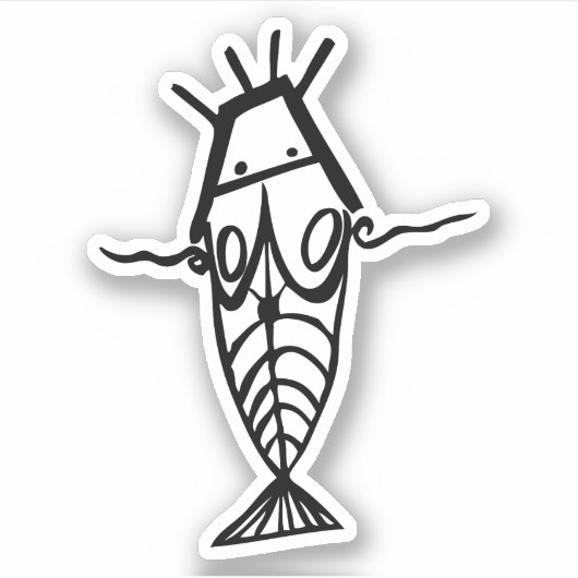 古代宇宙飛行士 シール (正面)