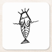 古代宇宙飛行士 スクエアペーパーコースター (正面)