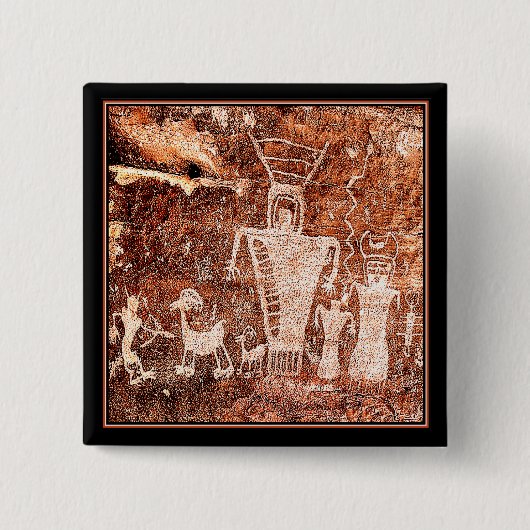 古代宇宙飛行士 缶バッジ (正面)