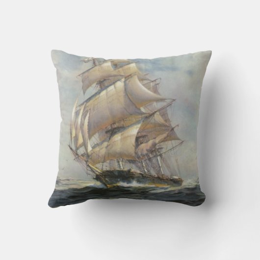 古代帆船 クッション (裏面)
