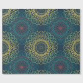 古代幾何学曼荼羅デザイン ラッピングペーパー (フラット)