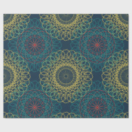 古代幾何学曼荼羅デザイン ラッピングペーパー