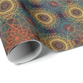 古代幾何学曼荼羅デザイン ラッピングペーパー (ロールコーナー)