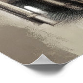 古代建築ローマンアーチ華美詳細 ポスター (角)