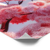 古代建築中国のかわいい漫画ポスター ポスター (角)