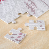 古代悪の目 – 赤警告色 ジグソーパズル (側面)