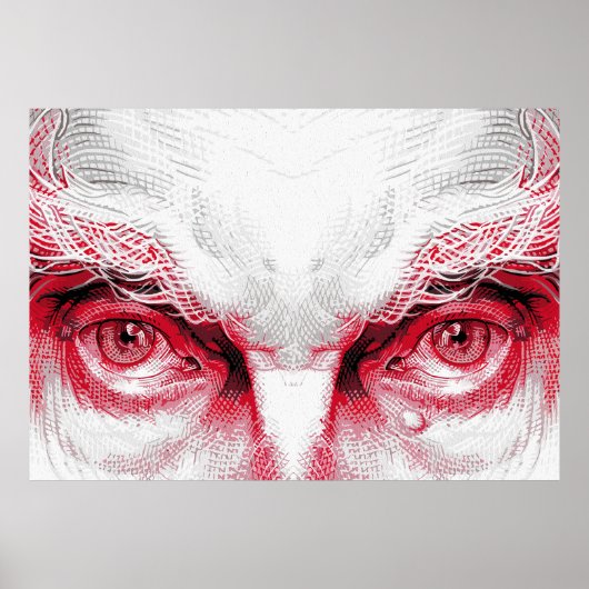 古代悪の目 – 赤警告色 ポスター (正面)