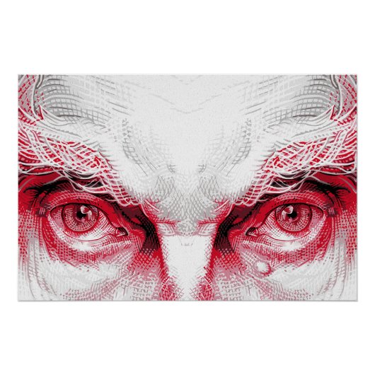 古代悪の目 – 赤警告色 ポスター (正面)