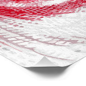 古代悪の目 – 赤警告色 ポスター (コーナー)