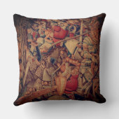 古代戦いのタペストリー クッション (裏面)