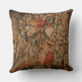 古代戦いのタペストリー クッション (裏面)