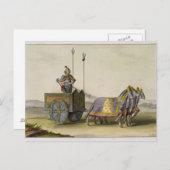 古代戦争中国の戦車、「ルコスチュームAnci」から ポストカード (正面/裏面)