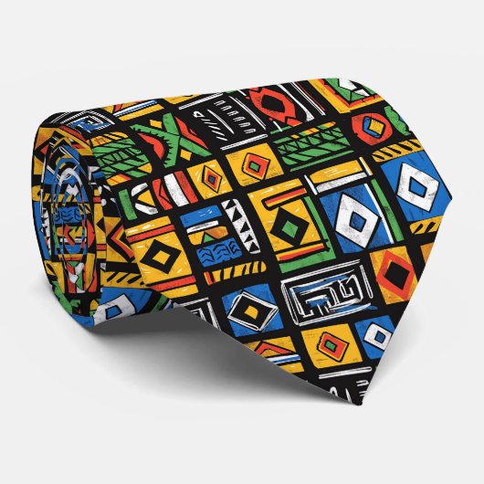 古代文字風ネクタイ ネクタイ (ロール)