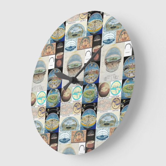 古代文明クロック ラージ壁時計 (傾斜)