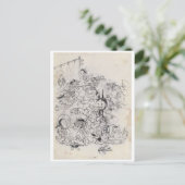 古代日本のスケッチ ポストカード (スタンド正面)