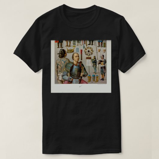 古代日本のファッション兵器とアクセサリー4 Tシャツ (デザイン正面)