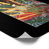 古代日本の竜絵画の1860年代 ポスター (角)