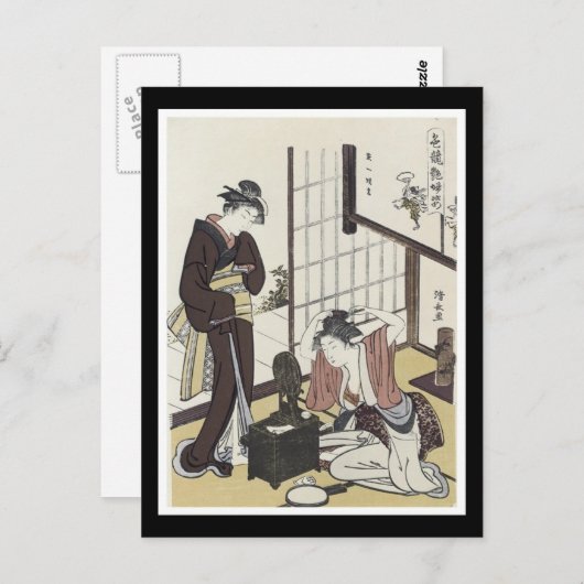古代日本の絵葉書 ポストカード (正面/裏面)