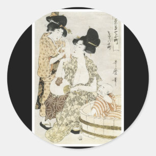 古代日本の美術シール ラウンドシール