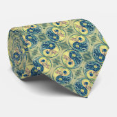 古代日本の陰陽シンボルウェーブアーティザン ネクタイ (ロール)