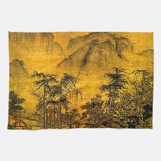 古代景観 キッチンタオル (横)