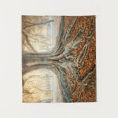 古代木の根 タペストリー (正面)