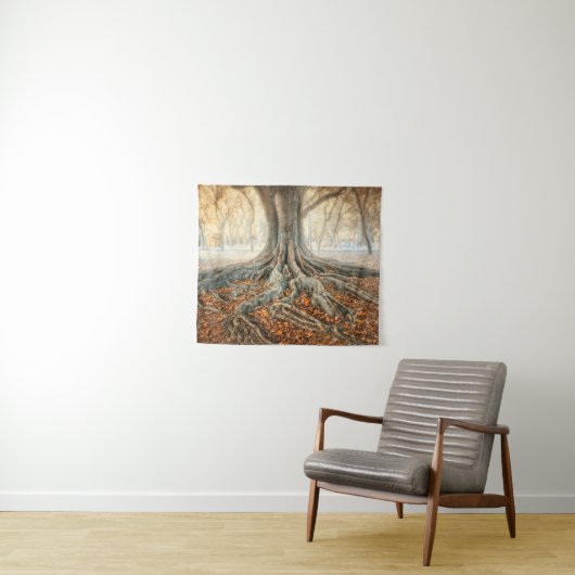 古代木の根 タペストリー (インサイチュ(横))
