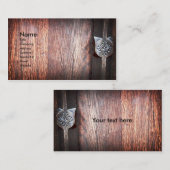 古代木、名刺のテンプレート 名刺 (正面/裏面)