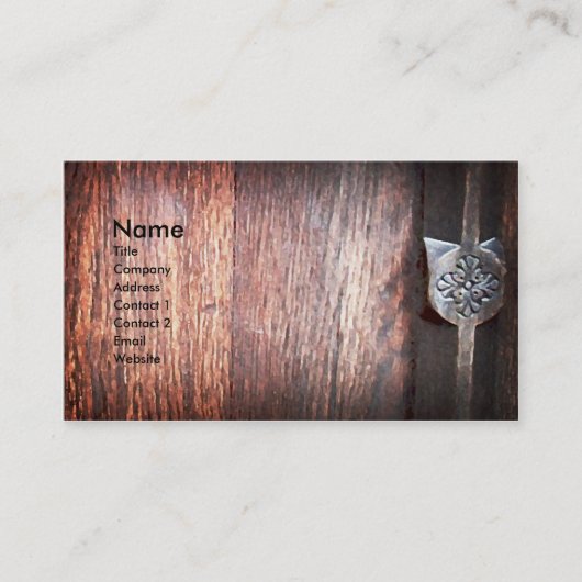 古代木、名刺のテンプレート 名刺 (正面)