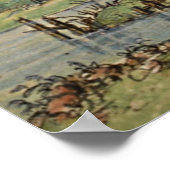 古代植物芸術オリーブの木 ポスター (角)